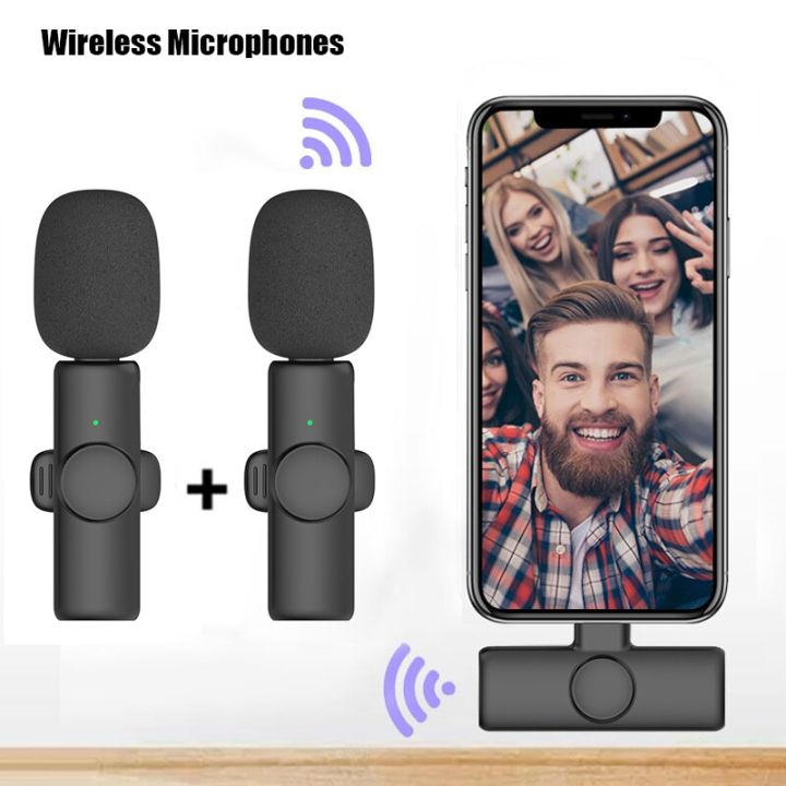 K11 Professional Wireless Lavalier Microphone for iPhone iPad Laptop Android Live Gaming Video