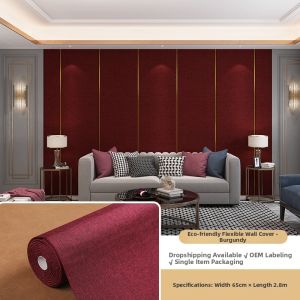 Premium Flax Self-Adhesive Soundproof Whole-House Wallpaper