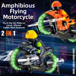 YILIXING | 2 in 1 RC Flying Motorcycle Remote Control Toy
