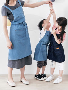 Váy Bảo Hộ Làm Việc Denim Cotton Nguyên Chất Dành Cho Nữ Váy Bảo Hộ Nghệ Thuật Váy Bảo Hộ Vẽ Trang Phục Làm Vườn Trang Phục Bảo Hộ