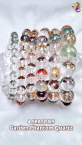 Premium Grade 4 Seasons Garden Phantom Quartz Bracelet