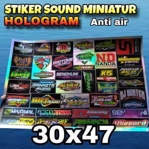STIKER HOLOGRAM BREWOG ATR AUDIO DAN SOUND LAINYA | STIKER ANTI AIR | STIKER 1 LEMBAR