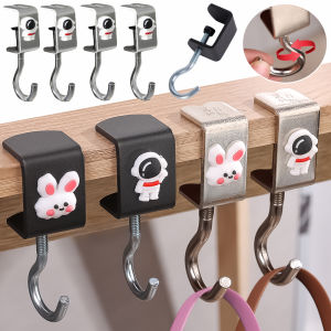 Adjustable Desk Edge Hook Gaming Headset Desk Hanger Backpack Storage Hanging Hooks Holder Removable Home Office Organizer