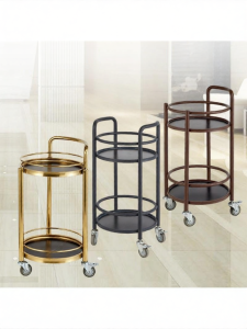 Stainless Steel Wooden Serving Cart