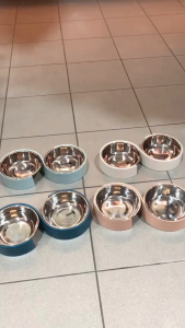 Mangkuk Berkembar Keluli Tahan Karat Berbentuk-S / Infinity Dual Bowl / S-Shape Double Stainless Steel Bowl