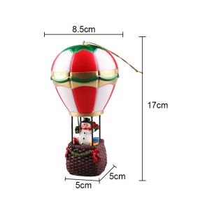 Christmas Glowing Resin Ornaments Santa Claus Snowman Fireplace Warm White LED Night Light for Holiday Home Decor Kids Toys Gift