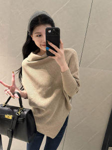 DUOMIAOTU | Irregular High Neck Thick Autumn Winter Sweater