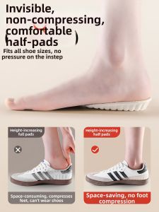 JVBV | Elevating Invisible Insoles Comfortable Non-Collapse Womens Single Shoes