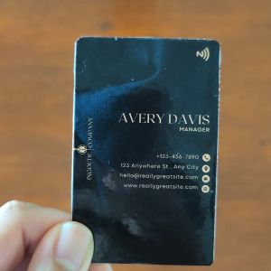 White NFC Business Card | Digital Name Card | NFC Name Card | Customized content | Tap & Save Contact Easily | Unique Identity