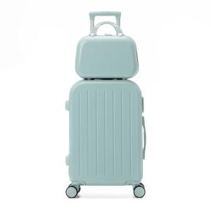 Fresh Style Luggage Suitcase Durable Roller for Travel Womens Model 24 Inches Password Lock ABS PC Material Carryon Bag