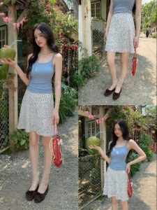 Mixd | Summer New High Waist A-Line Skirt