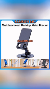 Multifunctional Desktop Metal Bracket Desktop Cellphone Stand AntiSlip Base Convenient Charging PortFits All Smart Phone
