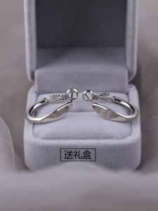 925 Sterling Silver Hoops Earrings Women Simple Chic Style Fashion Jewelry Ear Cuff Autumn Winter New Arrival Light Luxury Feeling