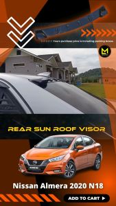 Nissan Almera 2020 To 2025 Nissan Almera N18 New Almera Rear Sun Roof Visor Rear Window Visor