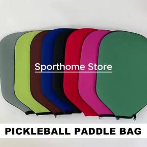 Neoprene Pickleball Paddle Cover with Zipper Portable Pickleball Racket Protective Sleeve Colorful Durable Pickleball Racket Bag
