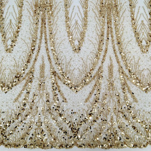 2026 High Qualit African Beaded Lace FabricSuitable For Wedding Dresses Design5Yards Mesh Tulle Sequin Fabrics For Sewing