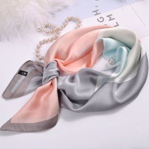 [HCM]Khăn lụa vuông phụ kiện buộc cổ áo cột túi xách buộc tóc thời trang Khăn Choàng cổ lụa vuông Bản 70x70cm