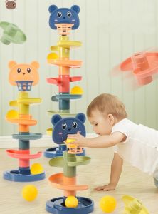 เล่นบอลเสริมพัฒนากร 7 ชั้น ลูก 15 ตัว (สี สันสบาย บอลหมุน)