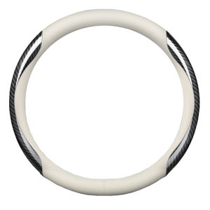 White Genuine Leather Car Steering Wheel Cover For Volvo XC40 XC60 XC90 V40 S90 S80 S60 S40 2023 2020 2021 5 Colors Carbon Fibre Design Auto Decoration