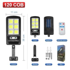 800000LM 4000W LED Solar Lights Outdoor Super Bright Solar Flood Lamp With Human Body Sensing Waterproof Garden Street Wall Lamp