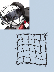 30x30cm Elastic Cargo Net (W/Hooks) Durable Stretch Mesh Fits Motorcycle/Bike/Electric Scooter (Rear Seat/Tank) Fuel Tank Net