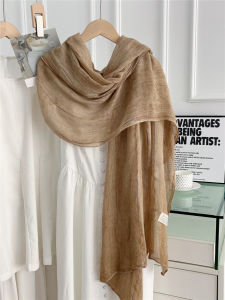 Pouie | Vintage Multicolor Stripe Thin Scarf