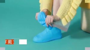 【1-3 days Delivery】 Rain Boot Covers Waterproof Shoe Cover Latex Non-Slip Rain Boot Overshoes for Men and Women