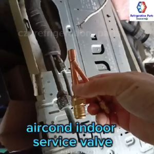 CZ (2pcs) injap penyambung tebal untuk paip tembaga sambungan penghawa dingin 冷气机 内机阀门 连接纳子 喉管 aircond copper pipe joint indoor access valve gas connection pipe with outdoor refrigeration parts & tools sales refrigerant item