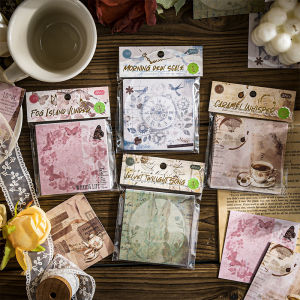 20sheets Retro Memo Material Luminous Memo Material Paper DIY Junk Journal Handmade Scratchbooking Aesthetic Craft Paper