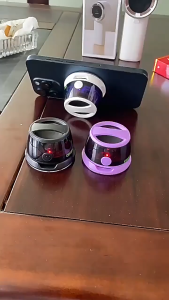 SEA AMILA   Loa Bluetooth Di Động G200 Thiết Kế Từ Trường Đèn LED Màu Sắc Rực Rỡ Âm Thanh Bass Mạnh Cổng USB Bluetooth 5.2 Công Suất 3W