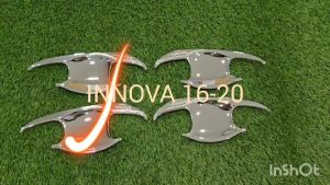 เบ้ารองมือเปิดประตู เบ้ากันรอย ชุปโครเมี่ยม โตโยต้า อินโนวา Toyota Innova 2016 2017 2018 2019 2020 ใส่ร่วมกันได้ LK
