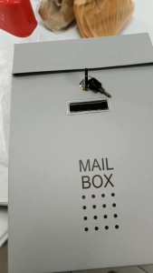 HOL High Quality Stainless Letter Mailbox Post Box with Waterproof and Lockable Box with European Type