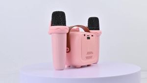 RIVGOT Máy Hát Karaoke Di Động Có Micro Không Dây Loa Bluetooth Hệ Thống Đèn Đồ Chơi Giáo Dục Cho Trẻ Em Quà Tặng