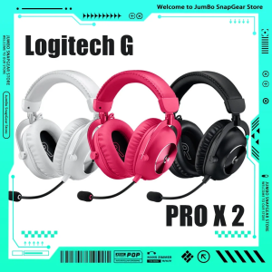 Logitech | Logitech PRO X 2 Wireless Headset with Mic 50mm Graphene Drivers Tri Mode Lightspeed Noise Reduction E-sports Earphones Gamer