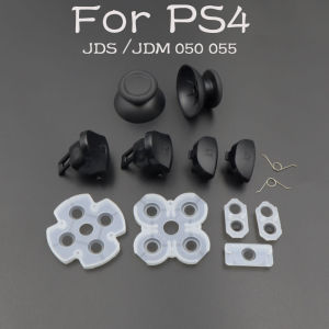 L1 R1 L2 R2 Trigger Buttons+3D Analog Stick cap+Conductive Rubber Button For Dualshock 4 PS4 PRO Slim JDS-040/050 055 Controller