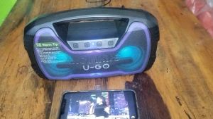 Loa bluetooth AOMAIS U-GO F5mini Pro đèn RGB hàng xuất khẩu chất âm hay pin trâu.BH 3 tháng