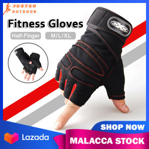 Gym Gloves 1 Pair Workout Half-Finger Gloves M-XL Size Fitness Training Gloves Anti-Slip Glove Soft Breathable Sports Cycling Men and Women Fitness Gloves | JUSTGOOUTDOOR