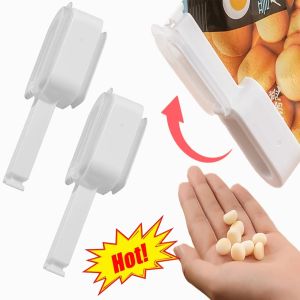 Bag Sealer with Open-close Lid Bag clip/Bag Sealer with a Stopper that can be opened and poured/Spill-proof Envelope Closure Easy to Use