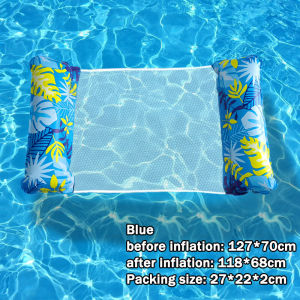 Floating Water Hammock Float Lounger Floating Toys Inflatable Floating Bed Chair Swimming Pool