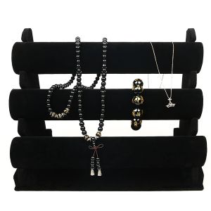 3-Tier Bar Bracelet Watch Table Jewelry Organizer Holder Rack Stand Display Jewelry Beauty Accessories Saving Desktop Organizers