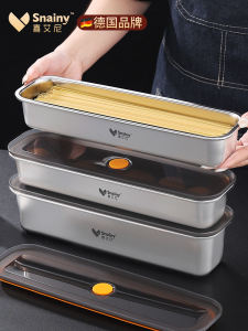 Hộp Đựng Mì 304 Bằng Thép Không Gỉ Hộp Đựng Thực Phẩm Hình Chữ Nhật Hộp Đựng Mì Đông Lạnh Hộp Đựng Mì Treo Hộp Đựng Mì Vuông