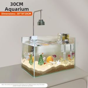 CHONGXIAOSHUAI | Ultra-clear New Aquarium Small Home Decorative Fish Tank Creative Aquascaping