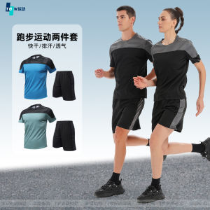 ชุดวิ่งคู่รัก ชุดกีฬาแขนสั้น ชุดวิ่งฤดูร้อนแห้งเร็วระบายอากาศได้ดี ชุดวิ่งทีมชายและหญิง ชุดวิ่งออกกำลังกาย ชุดกีฬา