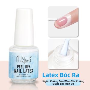 Gel Nền Sợi Cao Su AWStorG 15ML Để Sửa Móng Gãy Trong Suốt Làm Móng Nhanh Tẩy Được Gel Xây Dựng UV Chuyên Nghiệp
