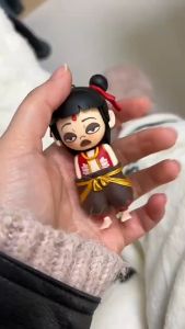 Nezha Face Changing Doll 4 Facial Plastics NeZha Face Makeup Decompression Toy Funny Decorative Ornament