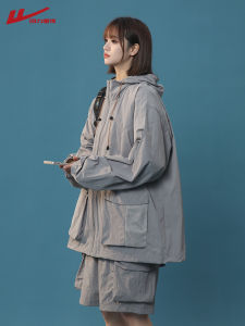 Warrior UPF100+ Ice Silk UV Protection Light Weight Outdoor Fishing Jacket Mens Summer Thin Nylon Anti-Uv Breathable Hoodie