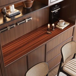 LEKEN | Waterproof Wood Grain Black Walnut TV Stand Top Protector Mat玄关柜盖布鞋柜垫餐边柜桌垫