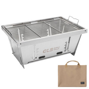 304 Stainless Steel Barbecue Grill Space Saving Portable Outdoor Stove IGT Table Stove for Home Outdoor Camping Picnics