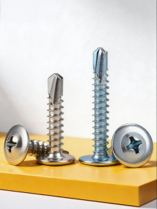 BAIRUITE | High Strength 304 Stainless Steel Flat Head Drilling Screw for Metal Roofing