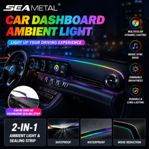 SEAMETAL | SEAMETAL Car Ambient Light Intelligent Sound-Activated App Control Hassle-Free Dual-Action Functionality USB Atmosphere Lamp